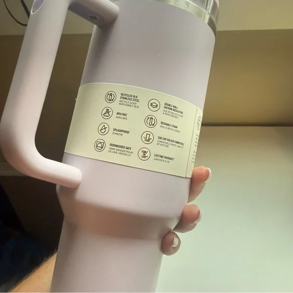 Stanley Quencher H2.0 FlowState Orchid Soft Matte 40 oz. Tumbler Water Cup NEW - Picture 5 of 7